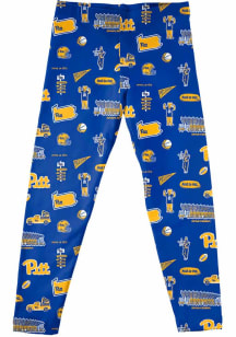 Vive La Fete Pitt Panthers Girls Blue Impressions Bottoms Leggings
