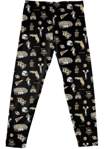 Vive La Fete UCF Knights Girls Black Impressions Bottoms Leggings