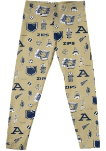 Vive La Fete Akron Zips Infant Girls Gold Impressions Bottoms Leggings