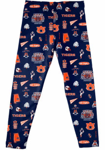 Vive La Fete Auburn Tigers Infant Girls Navy Blue Impressions Bottoms Leggings