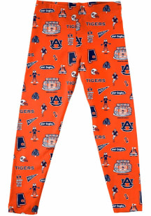 Vive La Fete Auburn Tigers Infant Girls Orange Impressions Bottoms Leggings