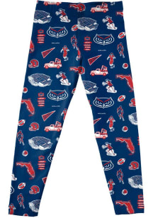 Vive La Fete Florida Atlantic Owls Infant Girls Blue Impressions Bottoms Leggings