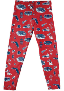 Vive La Fete Florida Atlantic Owls Infant Girls Red Impressions Bottoms Leggings