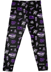 Vive La Fete K-State Wildcats Infant Girls Black Impressions Bottoms Leggings