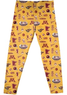 Vive La Fete Minnesota Golden Gophers Infant Girls Gold Impressions Bottoms Leggings