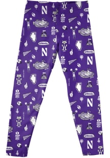 Vive La Fete Northwestern Wildcats Infant Girls Purple Impressions Bottoms Leggings