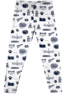 Vive La Fete Penn State Nittany Lions Infant Girls White Impressions Bottoms Leggings