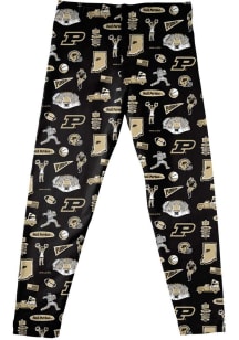 Vive La Fete Purdue Boilermakers Infant Girls Black Impressions Bottoms Leggings