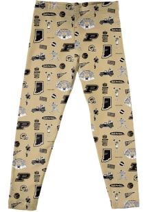 Vive La Fete Purdue Boilermakers Infant Girls Gold Impressions Bottoms Leggings