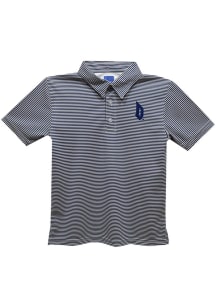 Vive La Fete Duquesne Dukes Toddler Navy Blue Pencil Stripe Short Sleeve Polo Shirt
