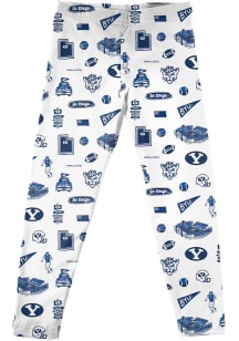 Vive La Fete BYU Cougars Toddler White Impressions Bottoms Leggings