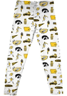 Vive La Fete Iowa Hawkeyes Toddler White Impressions Bottoms Leggings