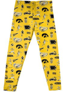 Vive La Fete Iowa Hawkeyes Toddler Gold Impressions Bottoms Leggings