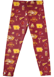 Vive La Fete Iowa State Cyclones Toddler Red Impressions Bottoms Leggings