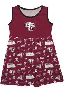 Vive La Fete Fordham Rams Toddler Girls Maroon Impressions Short Sleeve Dress