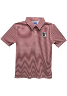 Vive La Fete Fresno State Bulldogs Youth Red Pencil Stripe Short Sleeve Polo Shirt