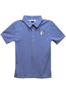 Vive La Fete Saint Louis Billikens Youth Blue Pencil Stripe Short Sleeve Polo Shirt