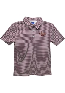 Vive La Fete Louisiana-Monroe Warhawks Youth Maroon Pencil Stripe Short Sleeve Polo Shirt