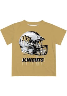 Vive La Fete UCF Knights Youth Gold Helmet Short Sleeve T-Shirt