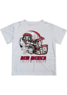 Vive La Fete New Mexico Lobos Youth White Helmet Short Sleeve T-Shirt
