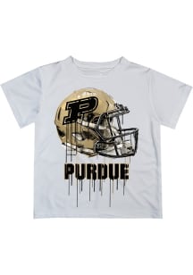 Vive La Fete Purdue Boilermakers Youth White Helmet Short Sleeve T-Shirt
