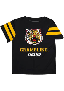 Vive La Fete Grambling State Tigers Youth Black Stripes Short Sleeve T-Shirt