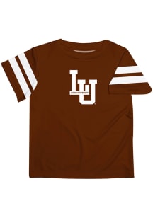 Vive La Fete Lehigh University Youth Brown Stripes Short Sleeve T-Shirt