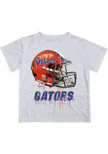 Vive La Fete Florida Gators Infant Helmet Short Sleeve T-Shirt White