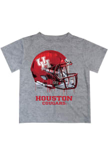 Vive La Fete Houston Cougars Infant Helmet Short Sleeve T-Shirt Grey