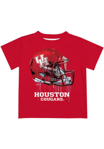 Vive La Fete Houston Cougars Infant Helmet Short Sleeve T-Shirt Red