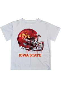 Vive La Fete Iowa State Cyclones Infant Helmet Short Sleeve T-Shirt White