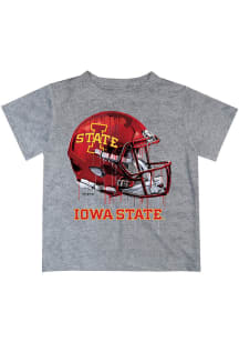 Vive La Fete Iowa State Cyclones Infant Helmet Short Sleeve T-Shirt Grey