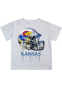 Vive La Fete Kansas Jayhawks Infant Helmet Short Sleeve T-Shirt White