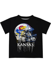 Vive La Fete Kansas Jayhawks Infant Helmet Short Sleeve T-Shirt Black