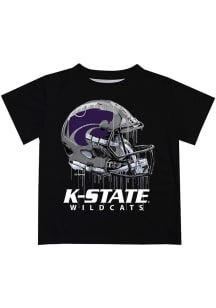 Vive La Fete K-State Wildcats Infant Helmet Short Sleeve T-Shirt Black