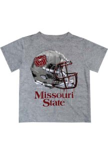 Vive La Fete Missouri State Bears Infant Helmet Short Sleeve T-Shirt Grey