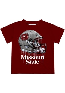 Vive La Fete Missouri State Bears Infant Helmet Short Sleeve T-Shirt Maroon