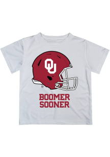 Vive La Fete Oklahoma Sooners Infant Helmet Short Sleeve T-Shirt White