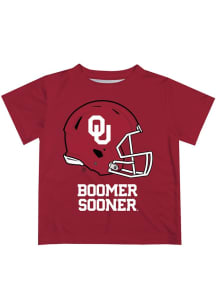 Vive La Fete Oklahoma Sooners Infant Helmet Short Sleeve T-Shirt Red