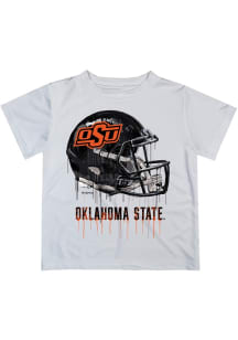 Vive La Fete Oklahoma State Cowboys Infant Helmet Short Sleeve T-Shirt White