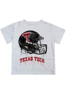 Vive La Fete Texas Tech Red Raiders Infant Helmet Short Sleeve T-Shirt White