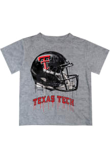 Vive La Fete Texas Tech Red Raiders Infant Helmet Short Sleeve T-Shirt Grey
