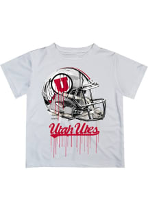 Vive La Fete Utah Utes Infant Helmet Short Sleeve T-Shirt White