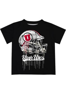 Vive La Fete Utah Utes Infant Helmet Short Sleeve T-Shirt Black