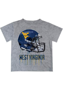 Vive La Fete West Virginia Mountaineers Infant Helmet Short Sleeve T-Shirt Grey