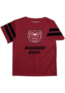 Vive La Fete Missouri State Bears Infant Stripes Short Sleeve T-Shirt Maroon
