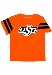 Vive La Fete Oklahoma State Cowboys Infant Stripes Short Sleeve T-Shirt Orange