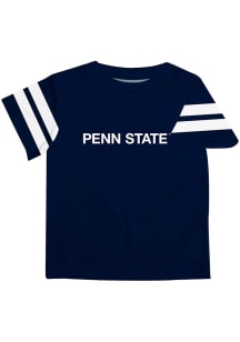 Vive La Fete Penn State Nittany Lions Infant Stripes Short Sleeve T-Shirt Navy Blue