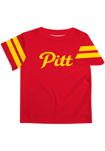 Vive La Fete Pitt State Gorillas Infant Stripes Short Sleeve T-Shirt Red