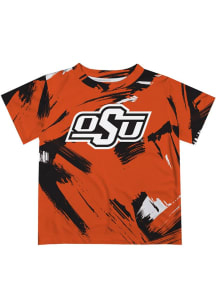 Vive La Fete Oklahoma State Cowboys Infant Paint Brush Short Sleeve T-Shirt Orange
